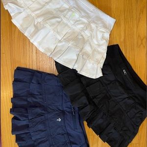 Ivivva girls tennis skirts set of three